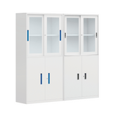 DTG-GDS 辦公室鋼製四層玻璃門組合儲物文件櫃