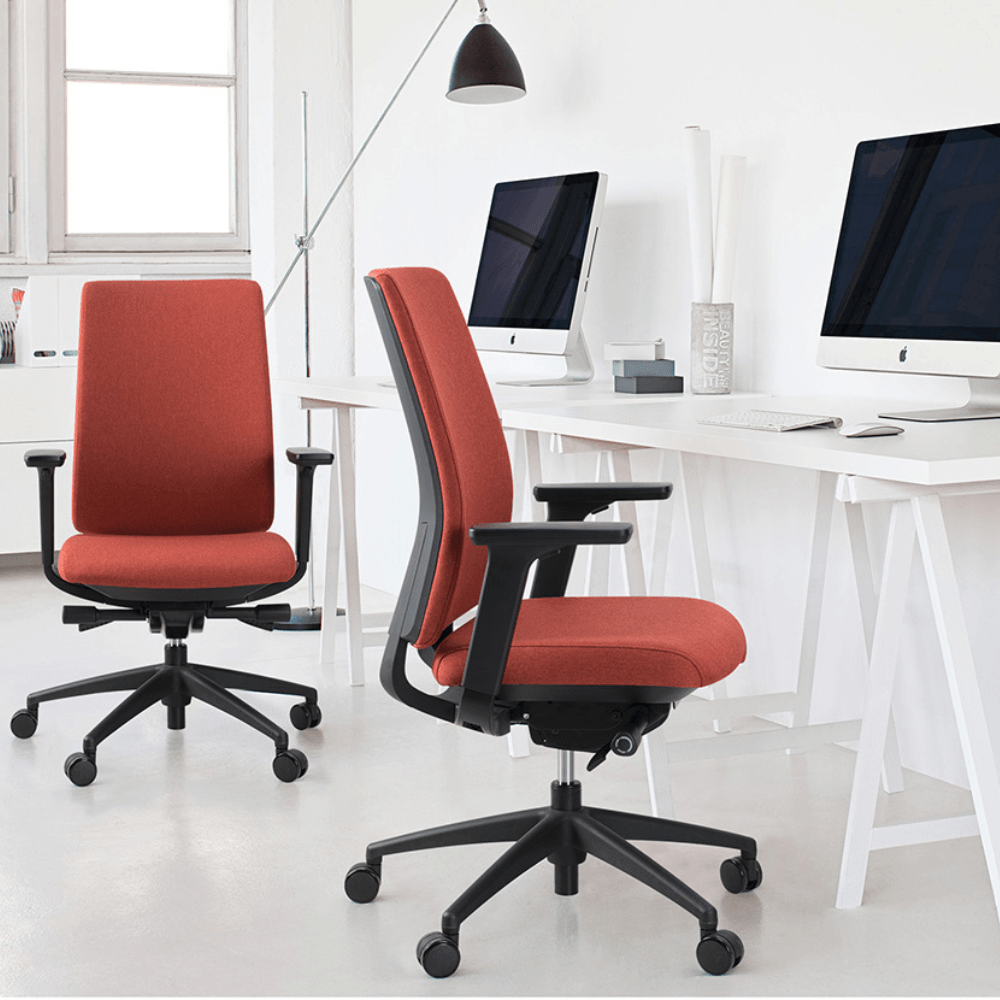 Vix-FM Mid Back Modern Fabric Ergonomic Office Chair - Gavisco Office Furniture