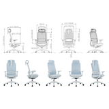 Ares High Back 3D Knitted Mesh Ergonomic Office Chair - Gavisco Office Furniture