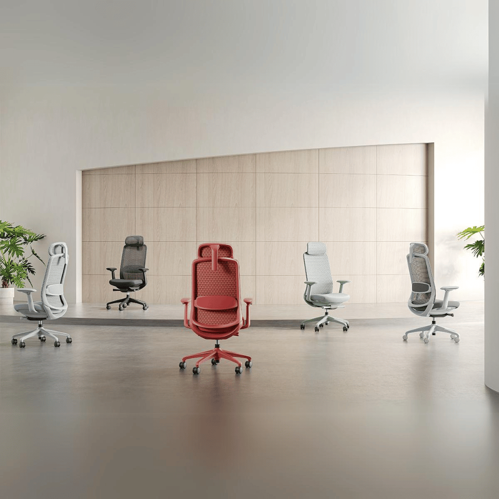 Ares-M Mid Back 3D Knitted Mesh Ergonomic Office Chair - Gavisco Office Furniture