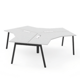 FAB-C 120° Y-Shaped Metal Frame Modular Office Workstation Desk - Gavisco Office Furniture