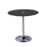 HT04 Modern Office Tempered Glass Round Coffee Side Table - Gavisco Office Furniture