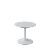 HT05 Modern White Lacquer Round Coffee Side Table - Gavisco Office Furniture