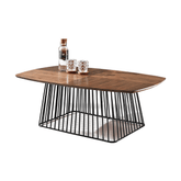 HT54 Modern Coffee Side Table with Metal Base - Gavisco Office Furniture