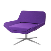 Metropolitan Modern Small Swivel Office Lounge Armchair - Gavisco Office Furniture