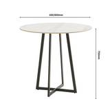 OT03 Minimalist Office Sintered Stone Round Coffee Side Table - Gavisco Office Furniture