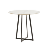 OT03 Minimalist Office Sintered Stone Round Coffee Side Table - Gavisco Office Furniture