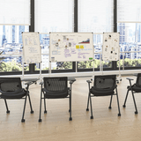 Tata-B Stackable Training Chair with Writing Board - Gavisco Office Furniture