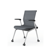 Uni-A Fabric Stackable Training Chair with Wheels - Gavisco Office Furniture