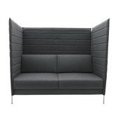 Alcove Two Seater Acoustic Privacy Lounge High Back Fabric Sofa Booth - Gavisco Office Furniture