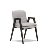 Alexie 實木布藝扶手餐椅