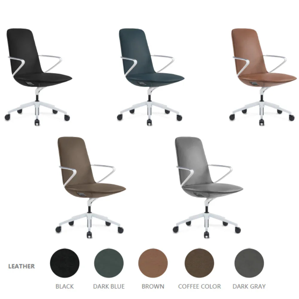 Amola High Back Genuine Leather Executive Chair - Gavisco Office Furniture