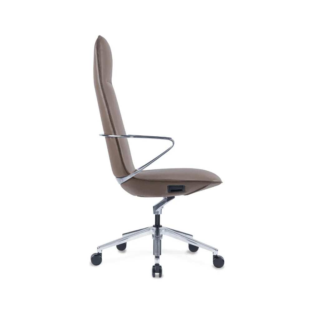 Amola High Back Genuine Leather Executive Chair - Gavisco Office Furniture