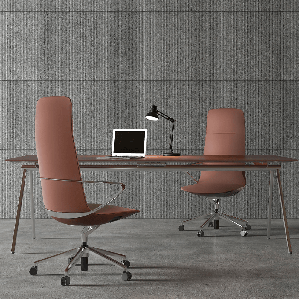 Amola High Back Genuine Leather Executive Chair - Gavisco Office Furniture