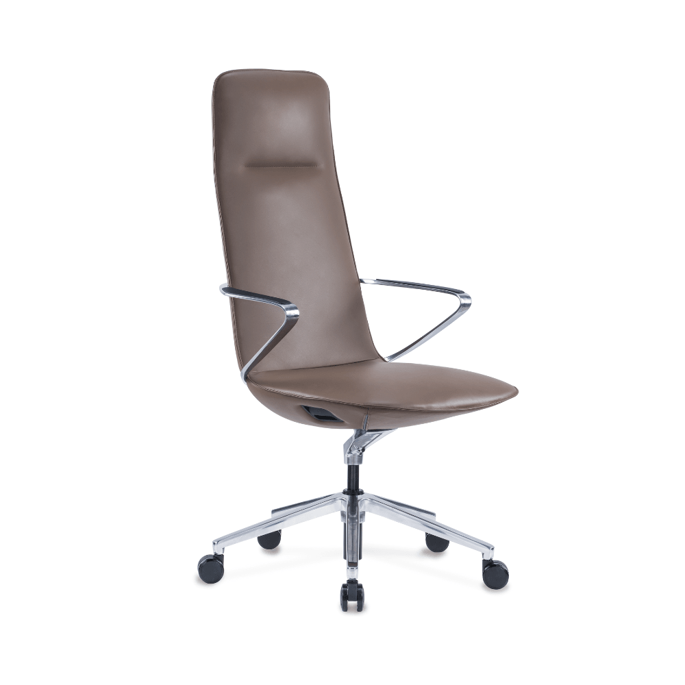 Amola High Back Genuine Leather Executive Chair - Gavisco Office Furniture