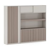 Anders-C Executive Office Wooden Open Display Shelf Cabinet