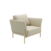 Anna Single Seater Luxury Leather Office Lounge Sofa - Gavisco Office Furniture