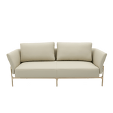 Anna Three Seater Luxury Leather Office Lounge Sofa - Gavisco Office Furniture