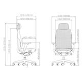 Antler High Back Modern Fabric Ergonomic Office Chair - Gavisco Office Furniture