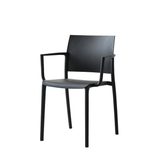 Ara-B Stackable Plastic Chair with Armrest