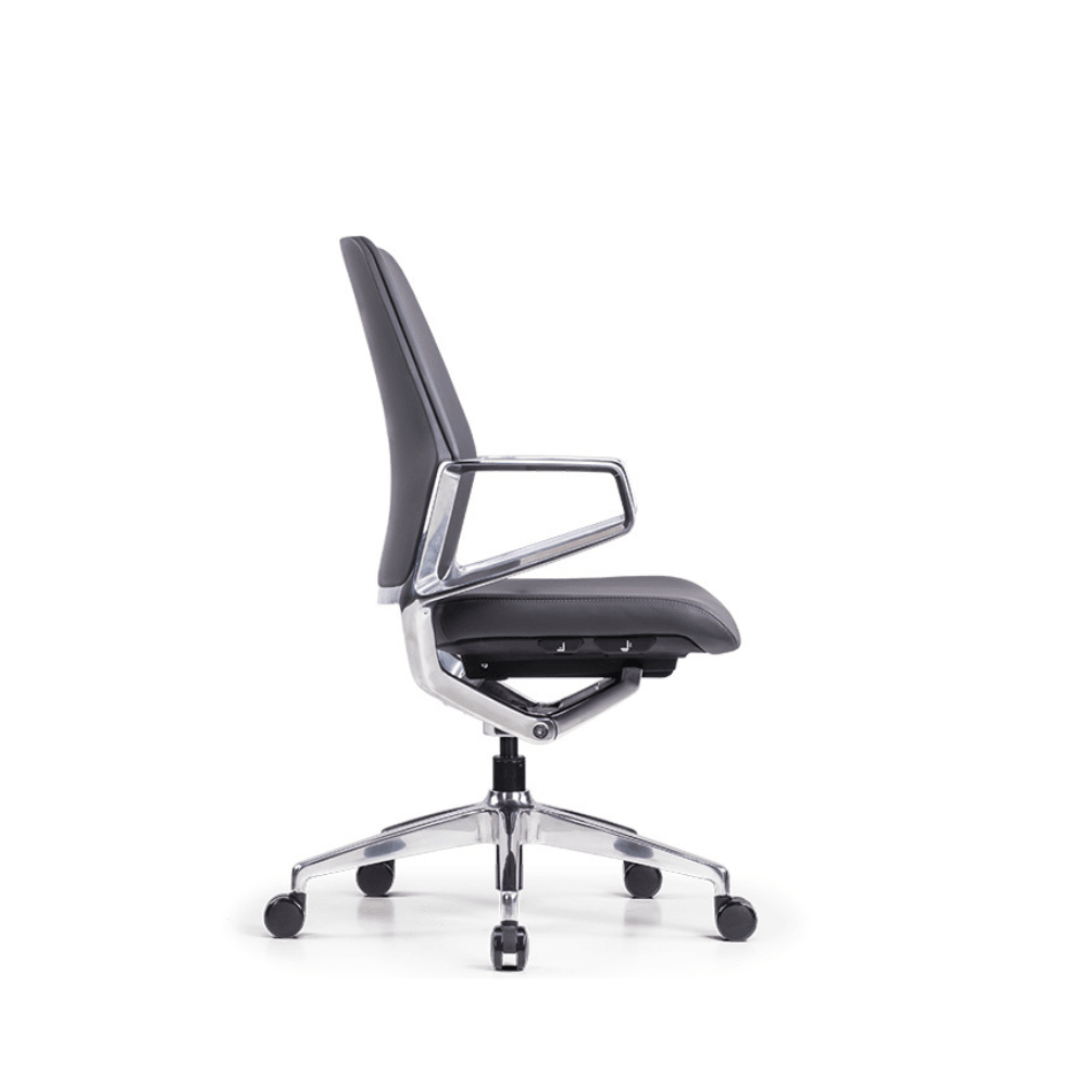 Arico-M Mid Back Office Genuine Leather Executive Chair - Gavisco Office Furniture