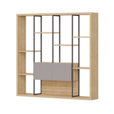 Array-C 2M Wooden Open Display Rack Selves Bookcase - Gavisco Office Furniture