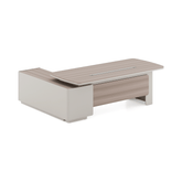 Astral-A Contemporary Wooden Executive Desk with Side Return Cabinet