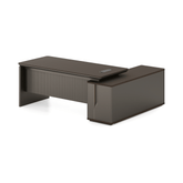 Astral-D Contemporary Small Wooden Executive Desk with Side Return Cabinet