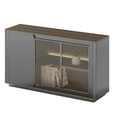 Atoms-C Premium Wooden Office Pantry Low Executive Cabinet Sideboard