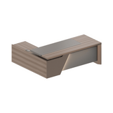 Aura Luxury Wooden Executive Desk with Side Return Cabinet