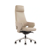 Aviator High Back Modern Genuine Leather Executive Boss Chair