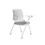 Ballet-B Stackable Mesh Training Chair with Castor and Writing Board - Gavisco Office Furniture