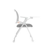Ballet-B Stackable Mesh Training Chair with Castor and Writing Board - Gavisco Office Furniture