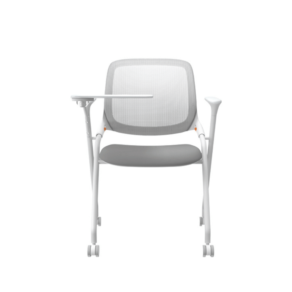 Ballet-B Stackable Mesh Training Chair with Castor and Writing Board - Gavisco Office Furniture