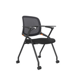 Ballet-B Stackable Mesh Training Chair with Castor and Writing Board - Gavisco Office Furniture