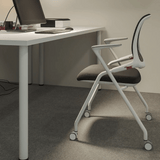 Ballet-B Stackable Mesh Training Chair with Castor and Writing Board - Gavisco Office Furniture