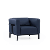 Band Single Seater Modern Office Leather Lounge Sofa