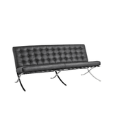 Barcelona Three Seater Leather Office Lounge Sofa - Gavisco Office Furniture