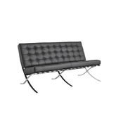 Barcelona Two Seater Leather Office Lounge Sofa - Gavisco Office Furniture