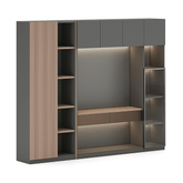 Beckett-B Executive Office Wooden Storage Cabinet Bookcase