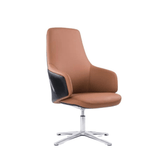 Bloom-L Mid Back Genuine Leather Lounge Chair - Gavisco Office Furniture