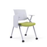Boat-B Foldable Training Chair with Seat Cushion and Writing Board - Gavisco Office Furniture