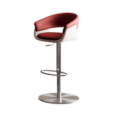 Bronco Modern Adjustable Swivel Leather Barstool