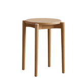 Button Stackable Plastic Round Stool
