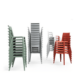 Callista-B Modern Plastic Stackable Public Chair with Armrest - Gavisco Office Furniture