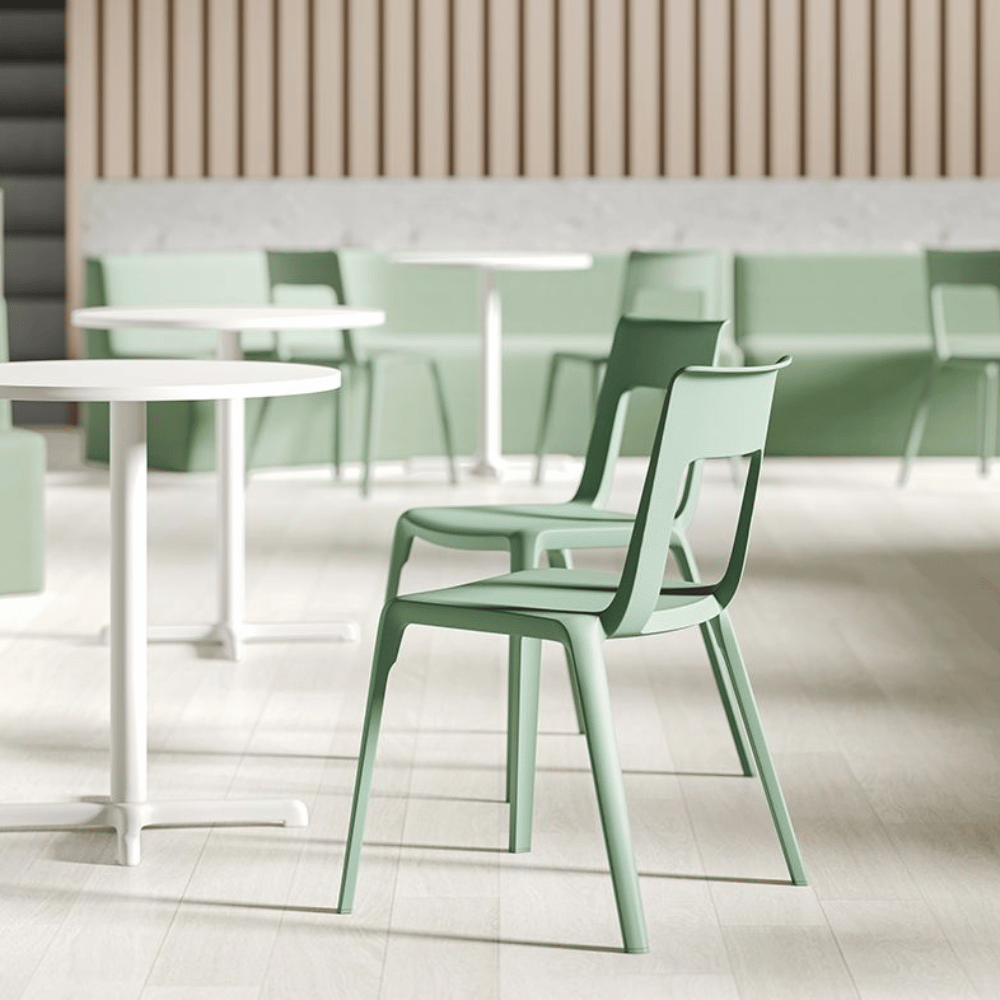 Callista-B Modern Plastic Stackable Public Chair with Armrest - Gavisco Office Furniture