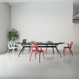 Callista-B Modern Plastic Stackable Public Chair with Armrest - Gavisco Office Furniture