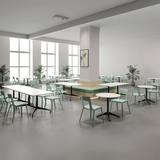 Callista-B Modern Plastic Stackable Public Chair with Armrest - Gavisco Office Furniture