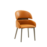 Catell Modern Leather Dining Room Side Chair - Gavisco Office Furniture