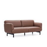 Circle Three Seater Leather Office Lounge Sofa - Gavisco Office Furniture